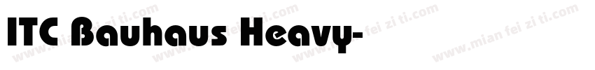 ITC Bauhaus Heavy字体转换